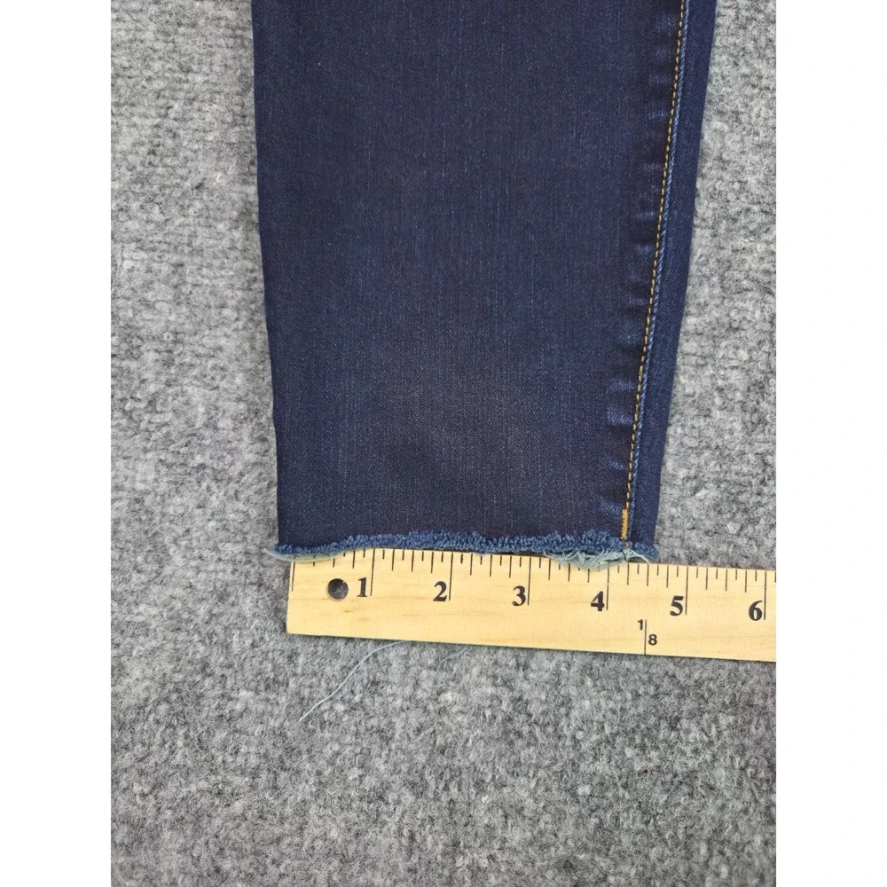 Kut from the Kloth Connie Ankle Skinny Jeans Womens Size 8 Blue Raw Hem